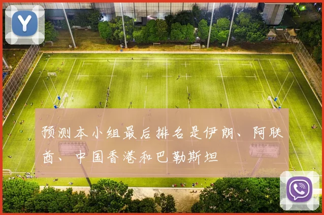 预测本小组最后排名是伊朗、阿联酋、中国香港和巴勒斯坦