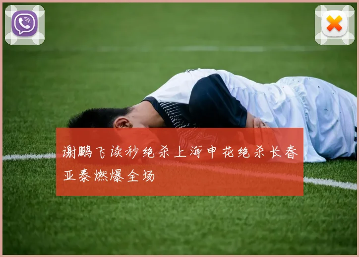 谢鹏飞读秒绝杀上海申花绝杀长春亚泰燃爆全场